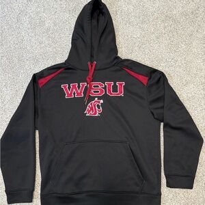 Washington State Cougars Hoodie Men Medium Sewn Embroidered Campus Sweatshirt